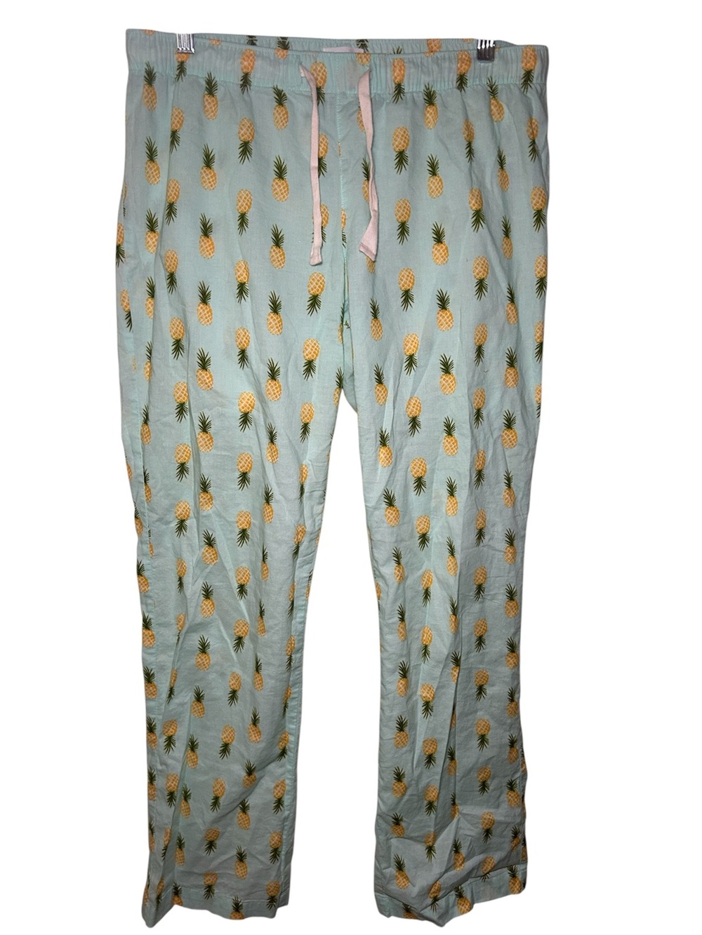 Old Navy Womens Pineapple Print Pajama Pants Mint Wacky Summer comfort Lounge